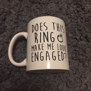 White Engaged Mug